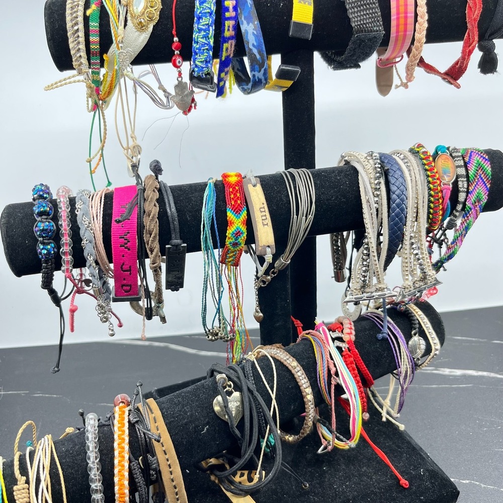 Bulk Wearable Bracelet Lot 58 Pcs Friendship Fashion Accessories Mixed Styles
